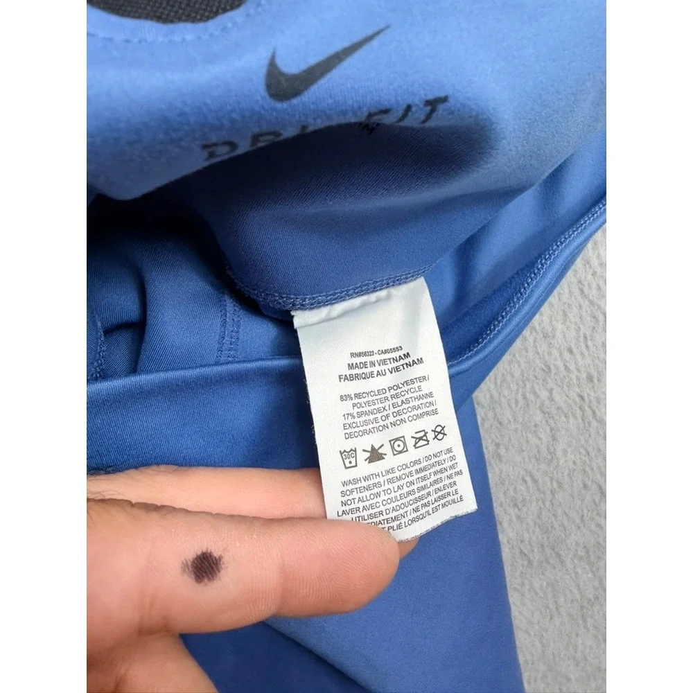 Nike Womens Dri-FIT Cropped Leggings Periwinkle Blue Mid Rise Tights SKU I-3-5